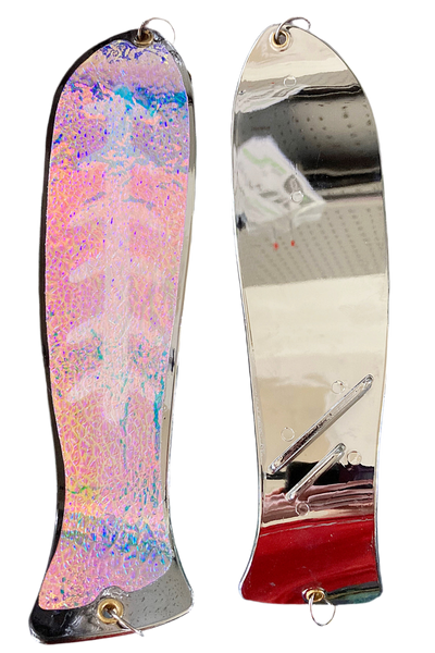 New School Black Wiggle (UV) (GLOW) Fish Blade