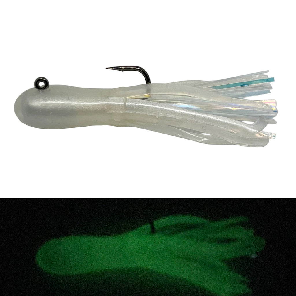 White Peal Tube Jig (UV) (GLOW)