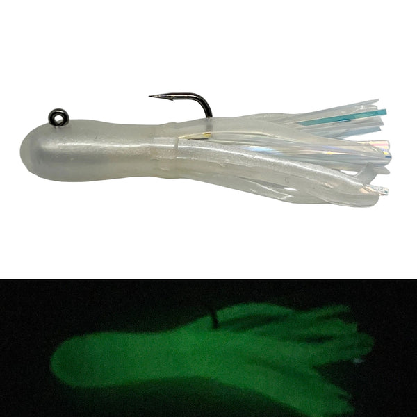 White Peal Tube Jig (UV) (GLOW)