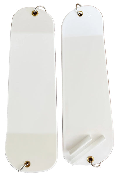 8” White Flasher Blank