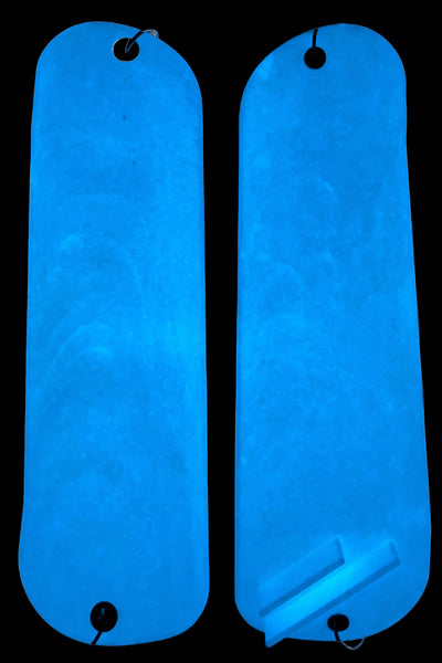8” Glow Blue Flasher Blank